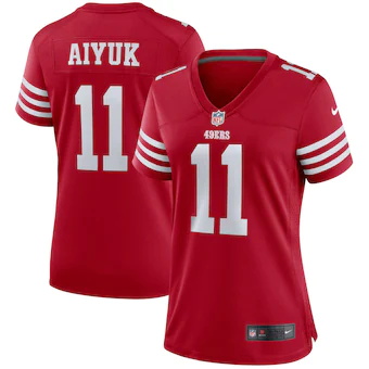 womens nike brandon aiyuk scarlet san francisco 49ers playe